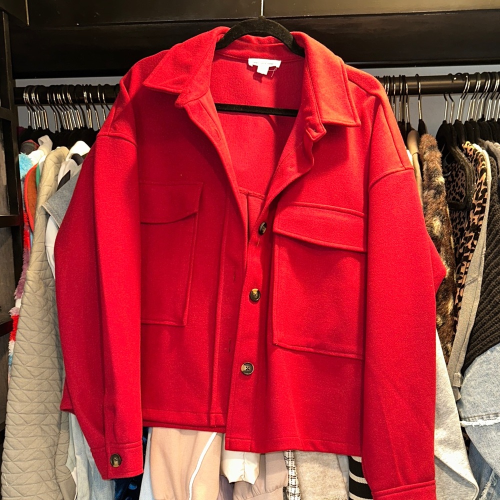 beachlunchlounge Red Utility Jacket